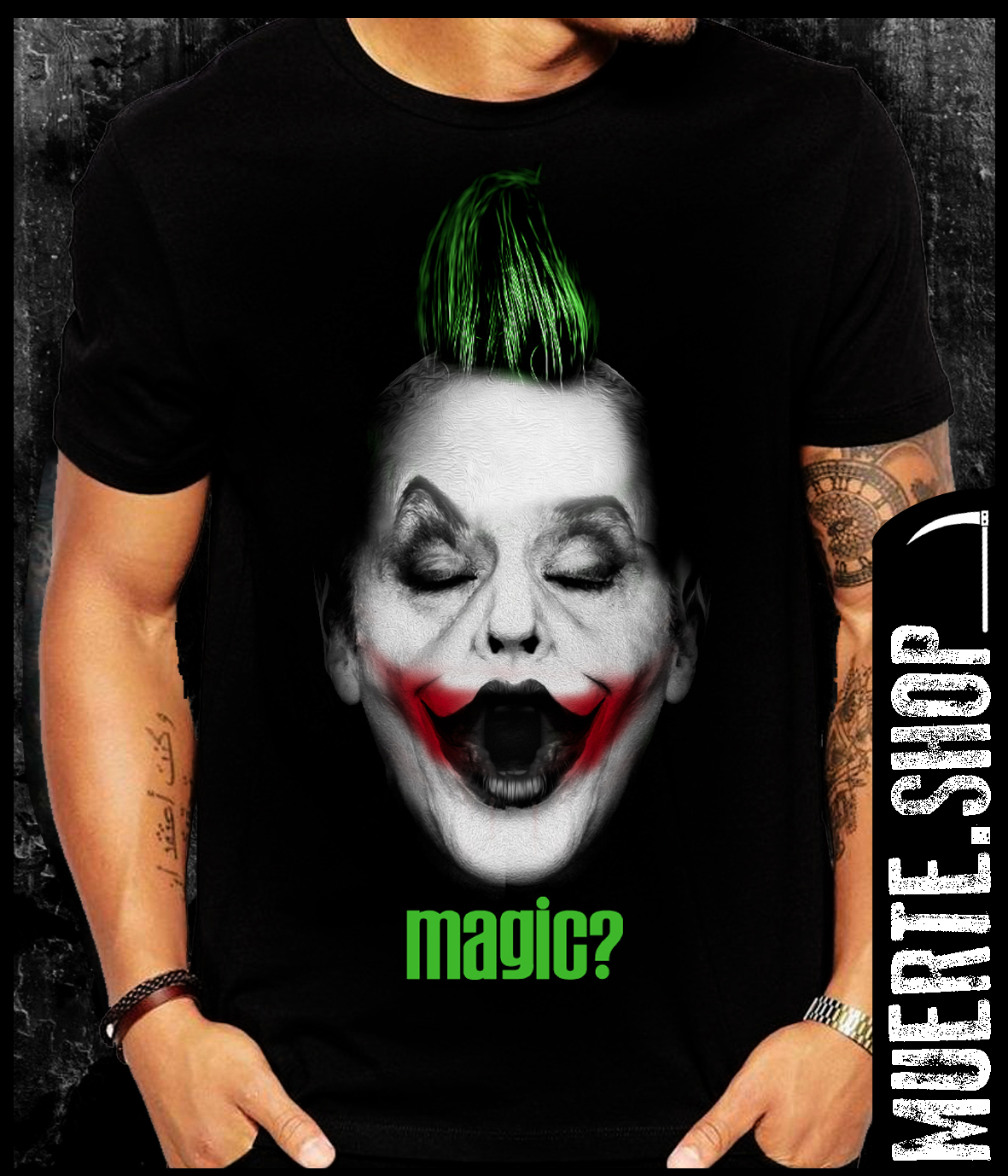 Черна тениска JOKER MAGIC Черна тениска JOKER MAGIC